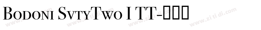 Bodoni SvtyTwo I TT字体转换